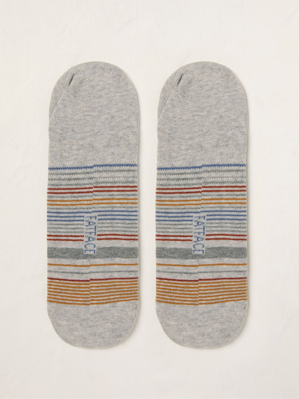 Grey Stripe Footsie Socks
