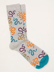 Grey Snake Men's Socks