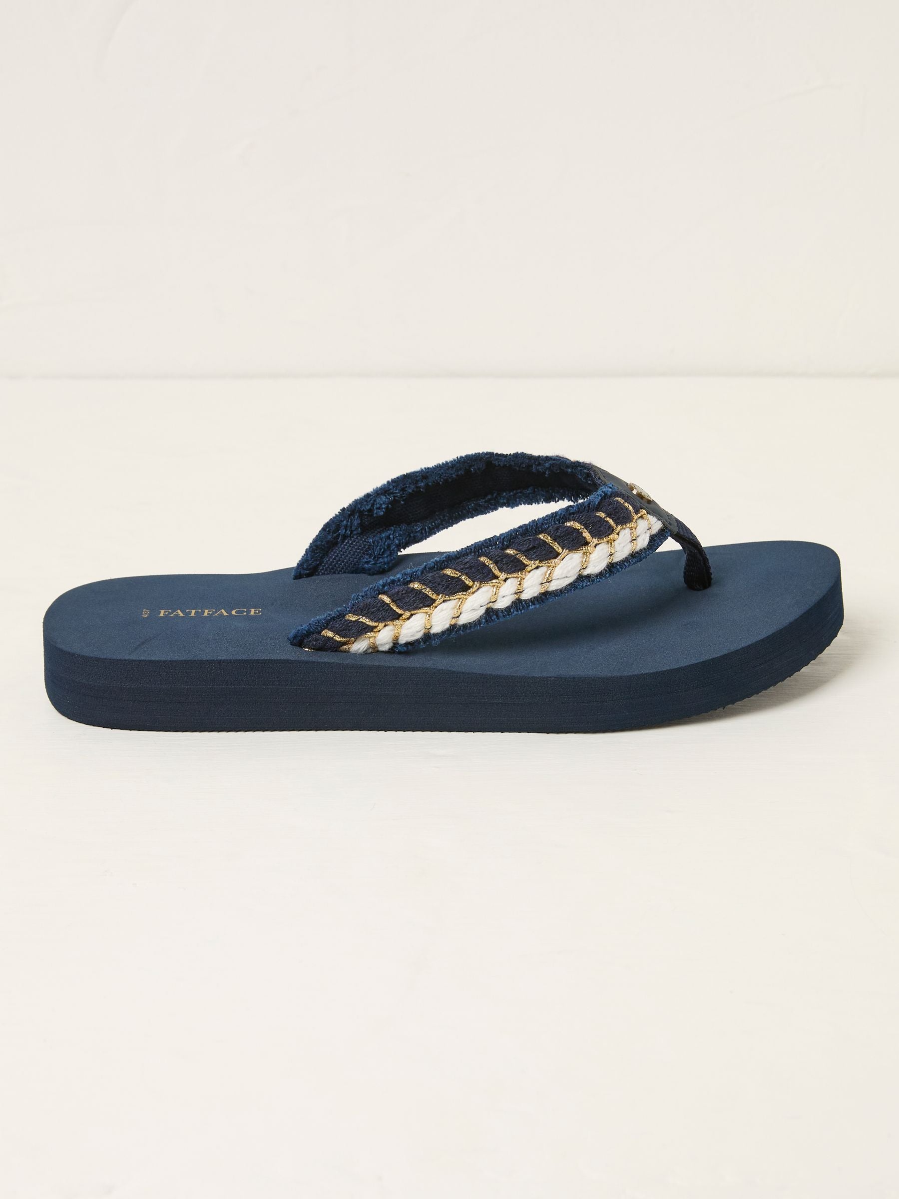 Navy Pentle Flip Flop
