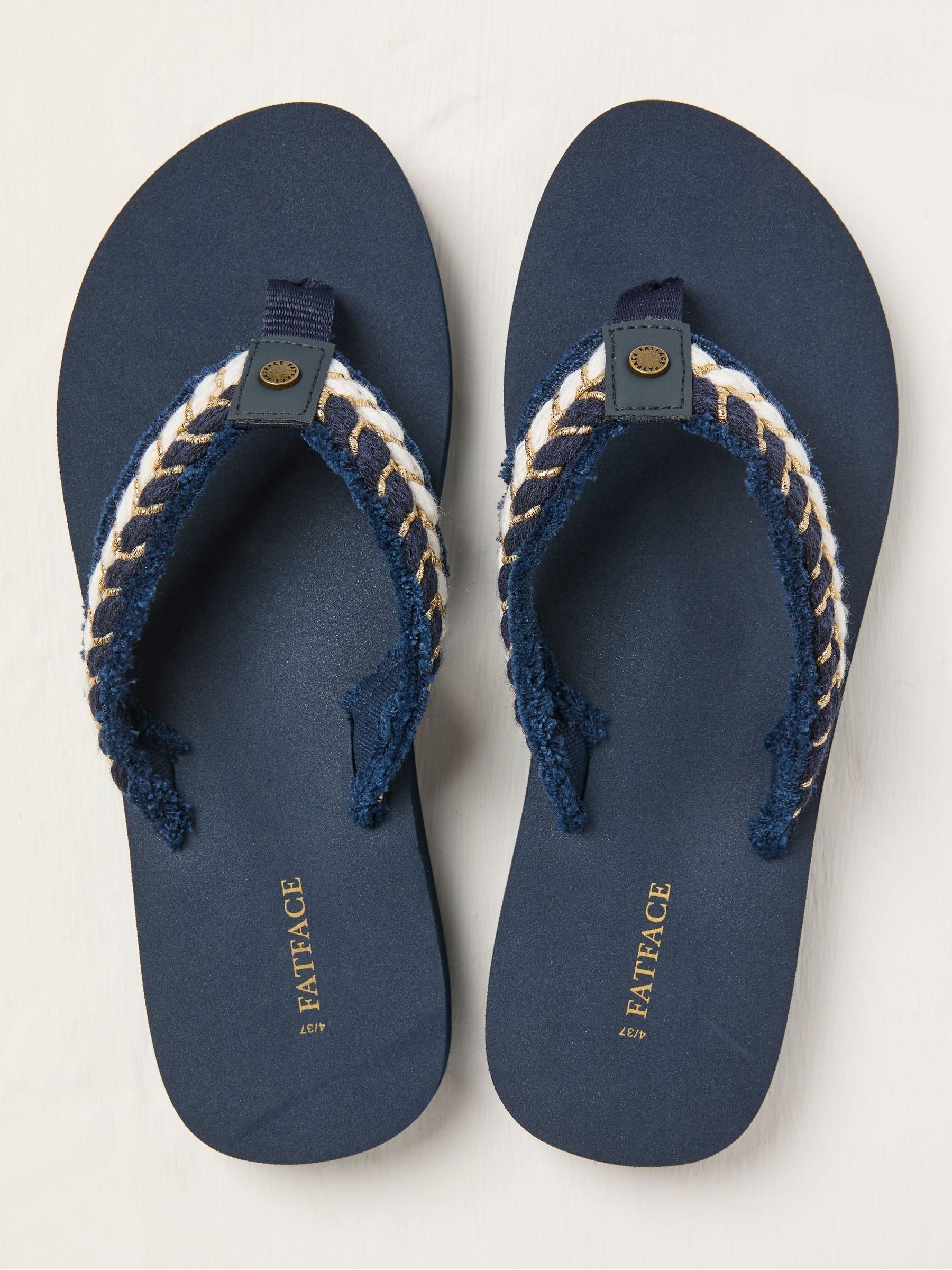 Navy Pentle Flip Flop