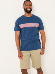 Navy MCS Chest Stripe Tshirt