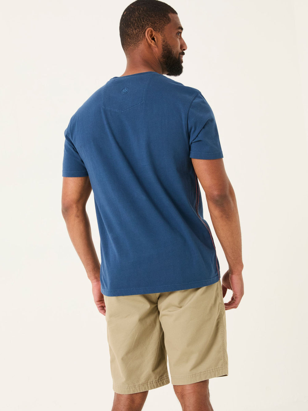 Navy MCS Chest Stripe Tshirt