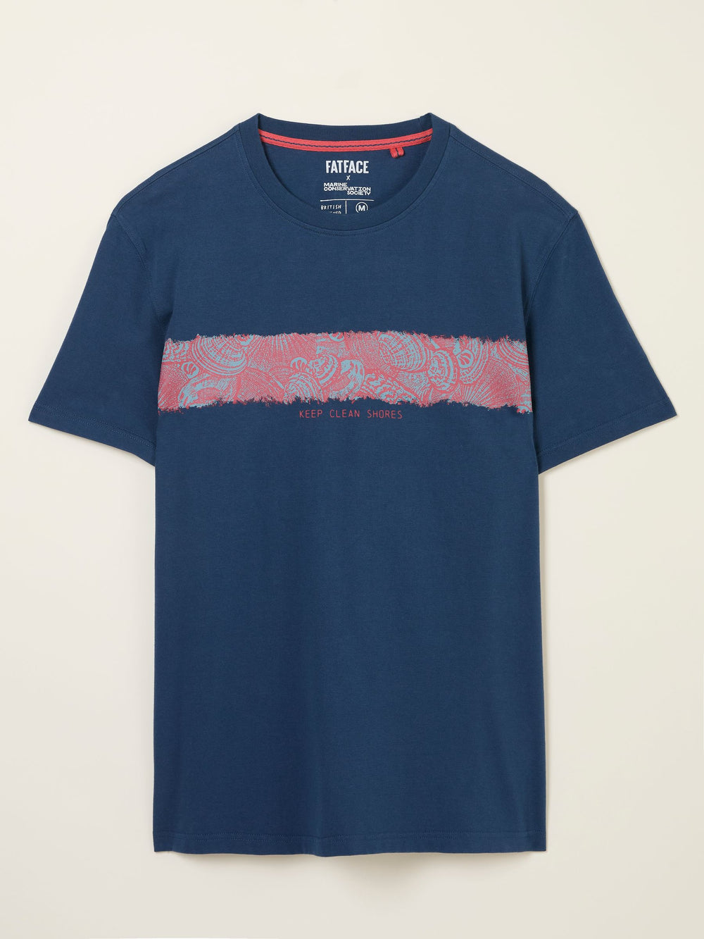 Navy MCS Chest Stripe Tshirt