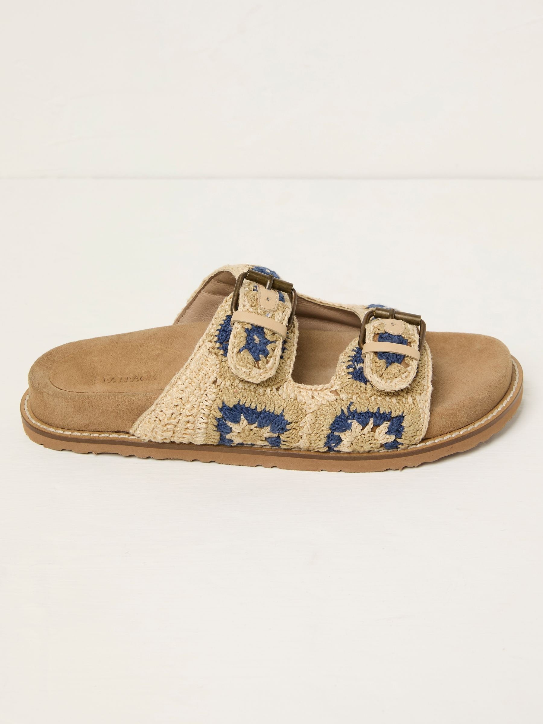 Blue Crochet Meldon Sandal
