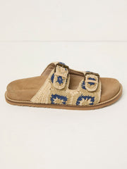 Blue Crochet Meldon Sandal