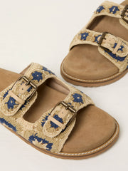 Blue Crochet Meldon Sandal