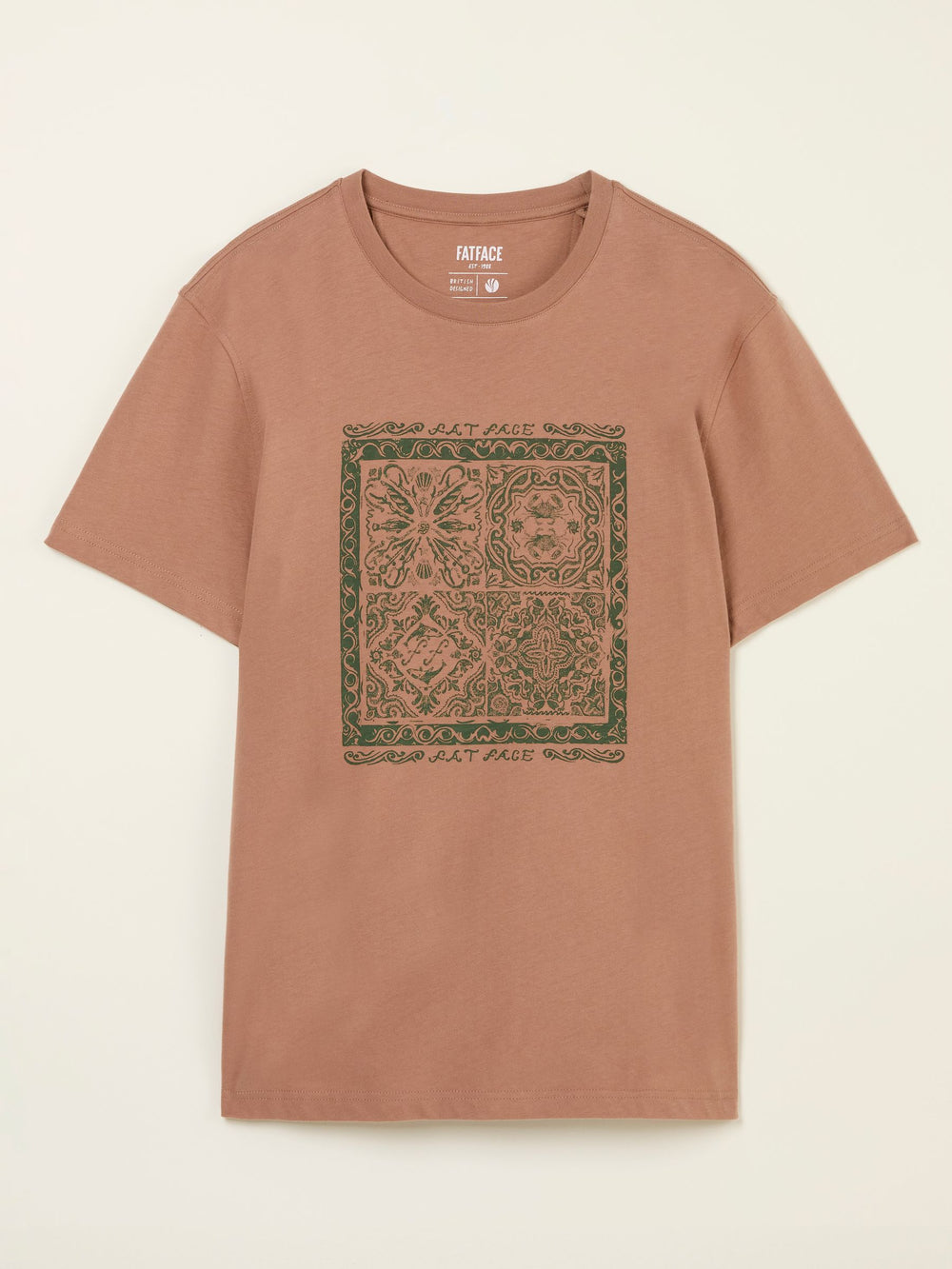 Dusky Pink Tile Print Tshirt