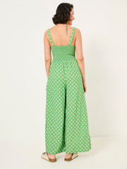 Ruby Mid Green Woodblock Ruby Jumpsuit