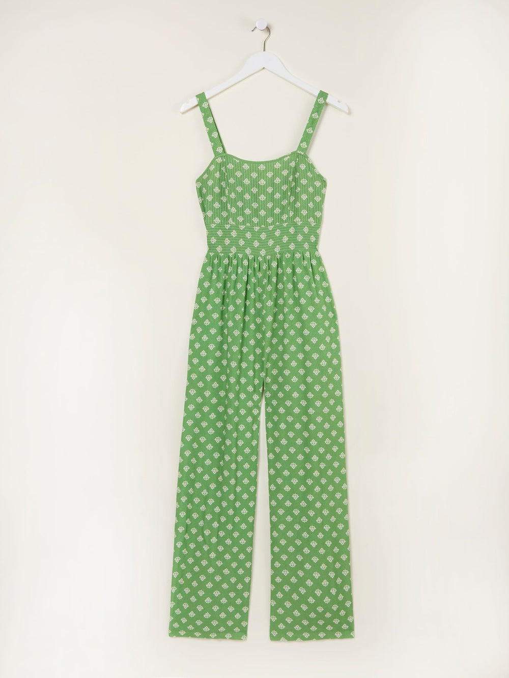 Ruby Mid Green Woodblock Ruby Jumpsuit