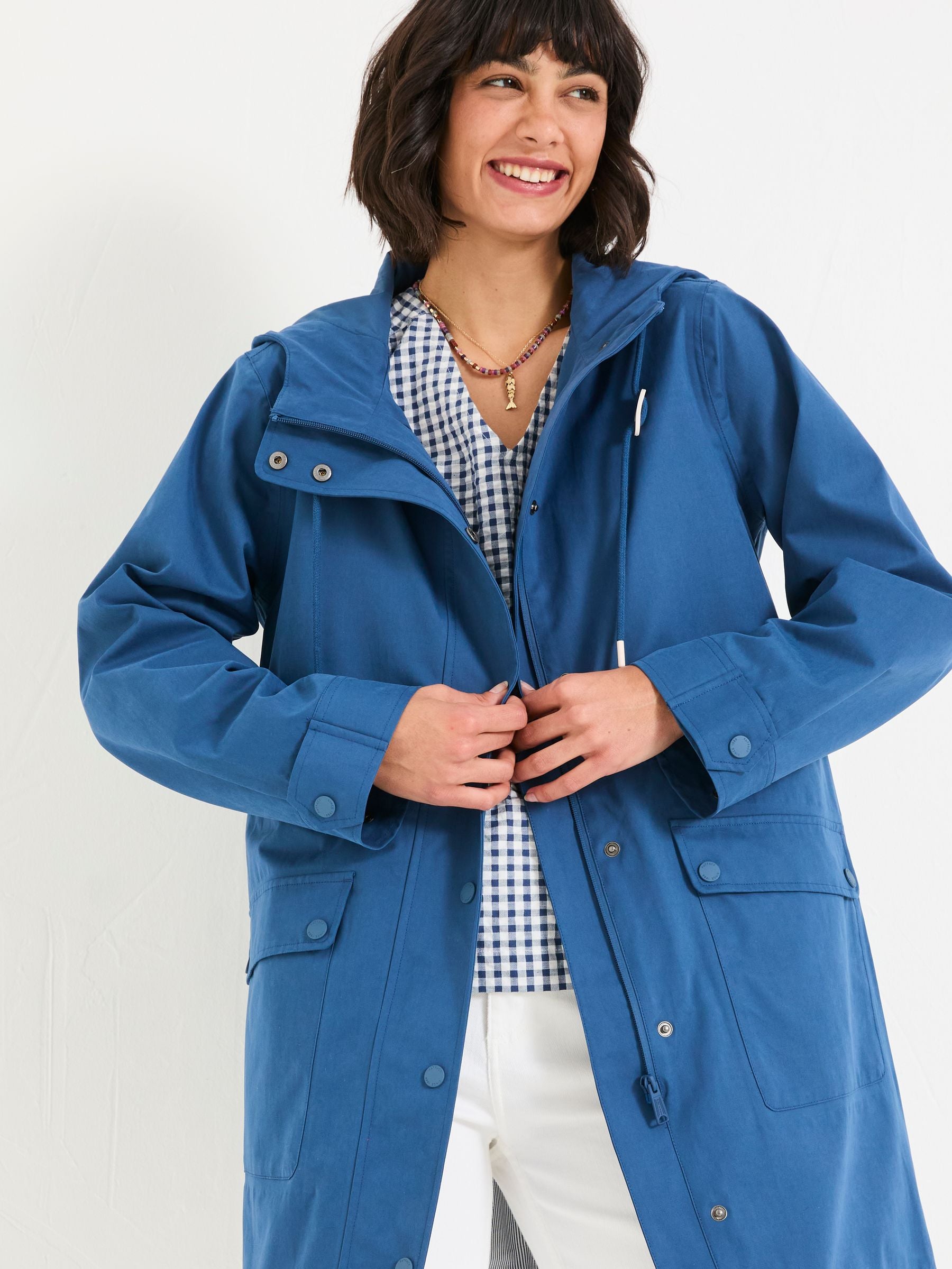 Lola Navy Lola Waterproof Long Coat