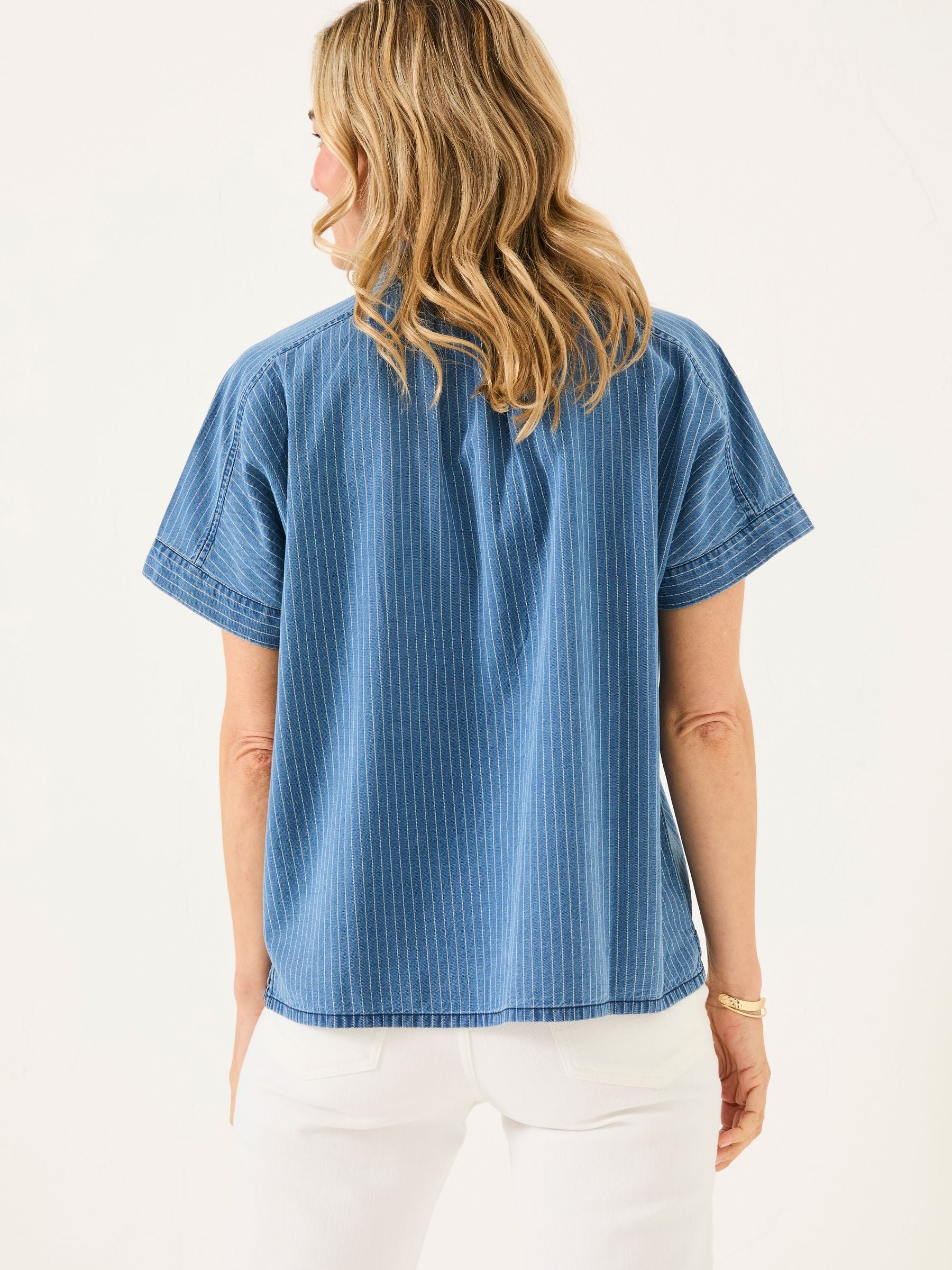 Sanchez Blue Denim Stripe Shirt