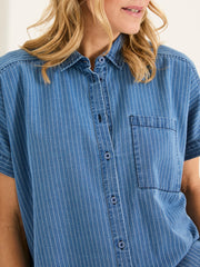 Sanchez Blue Denim Stripe Shirt