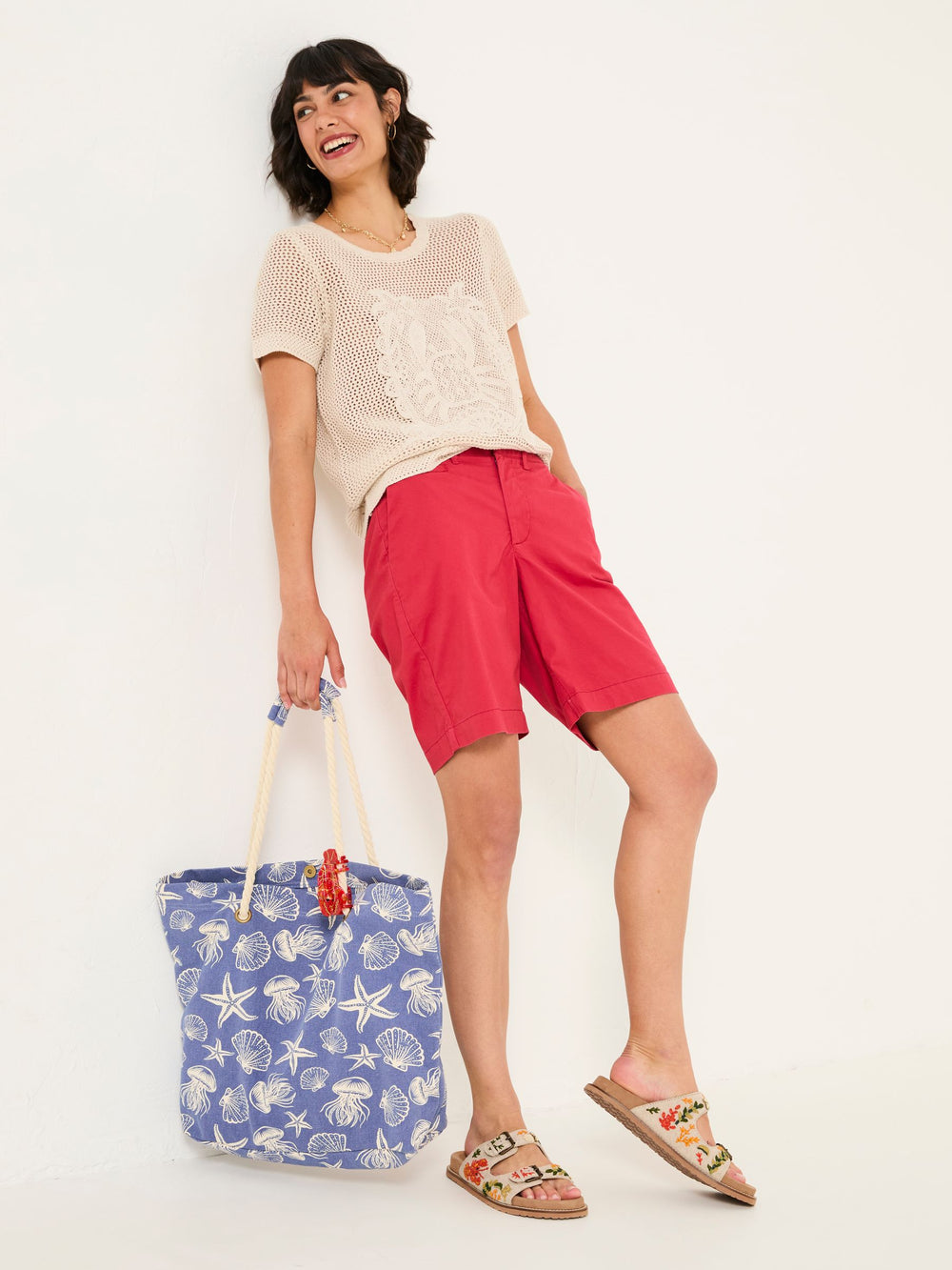Sandown Rust Red Chino Shorts