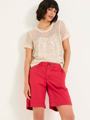 Sandown Rust Red Chino Shorts