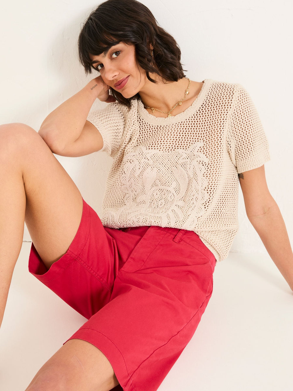 Sandown Rust Red Chino Shorts