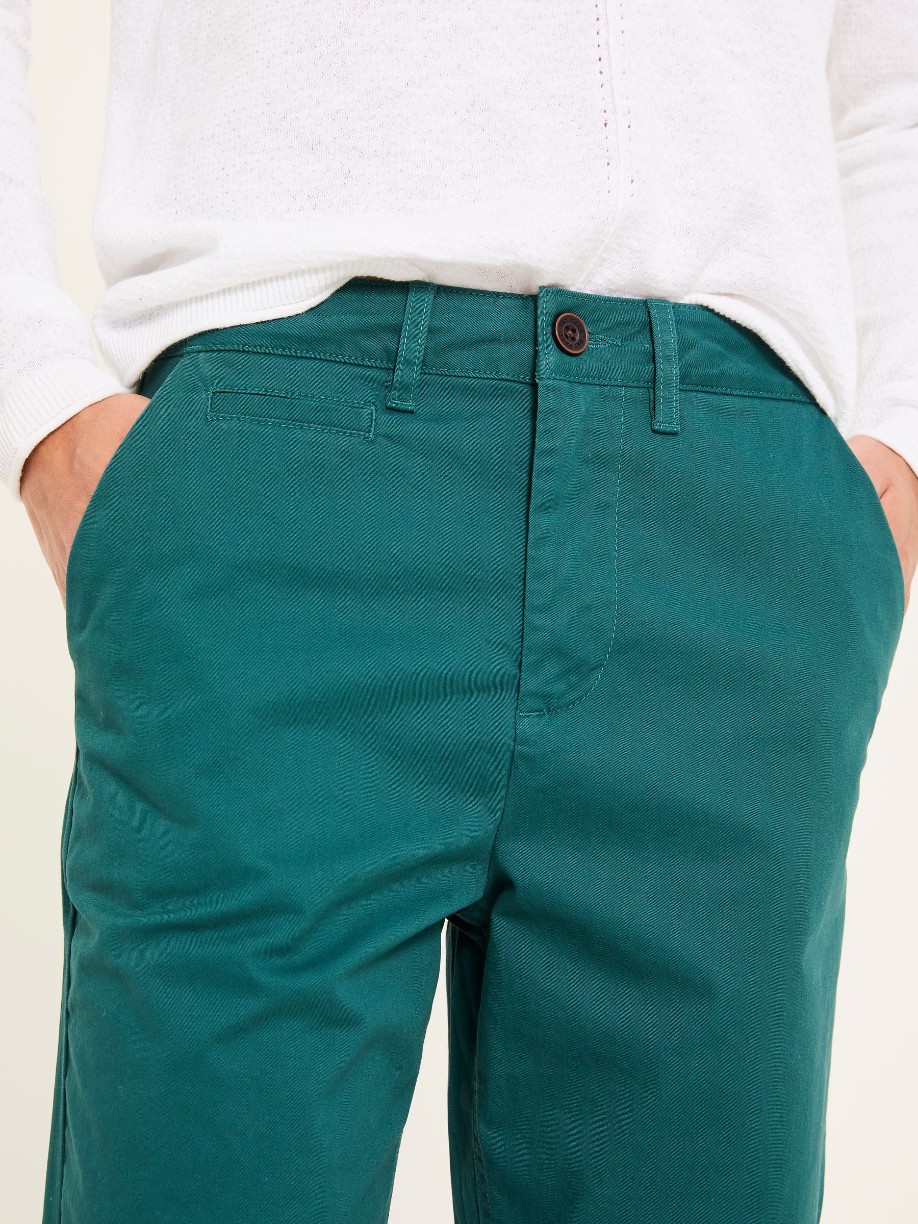 Rye Teal Blue Chino Trousers