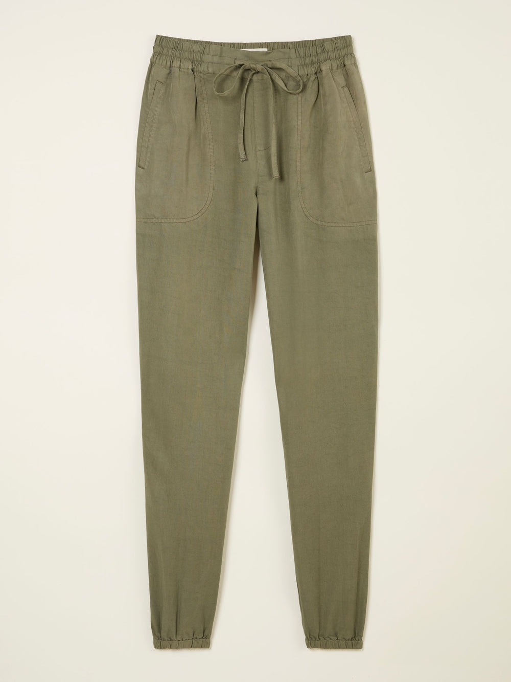 Lyme Khaki Green Cuffed Joggers