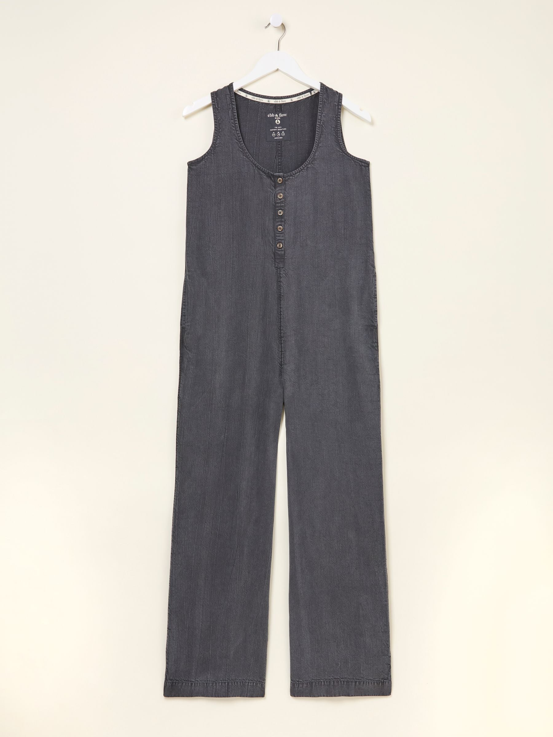 Tara Charcoal Grey Dungarees