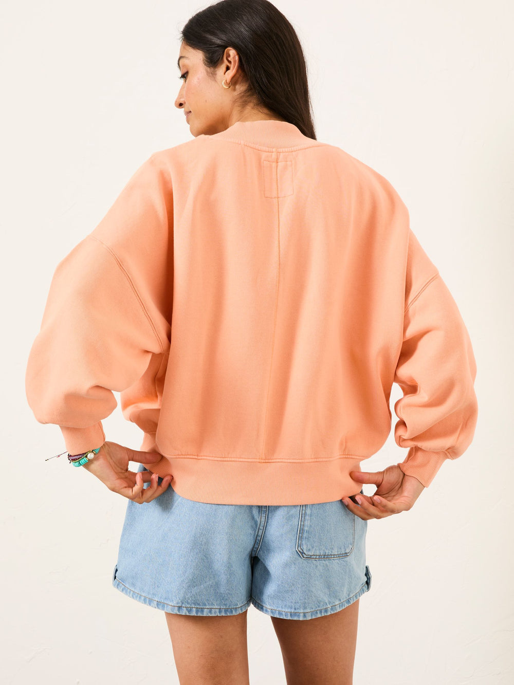 Lara Peach Pink Crew Sweatshirt