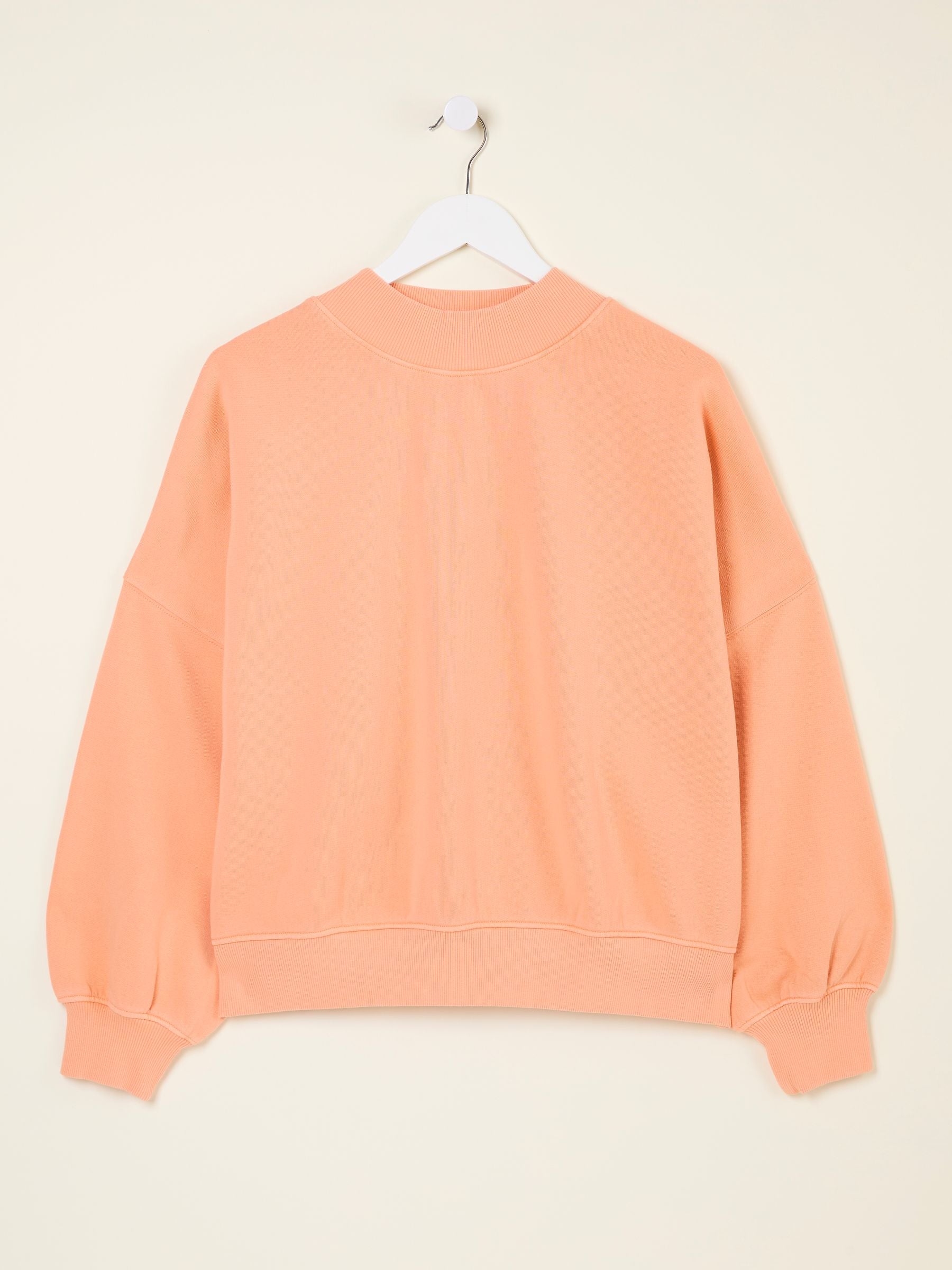 Lara Peach Pink Crew Sweatshirt