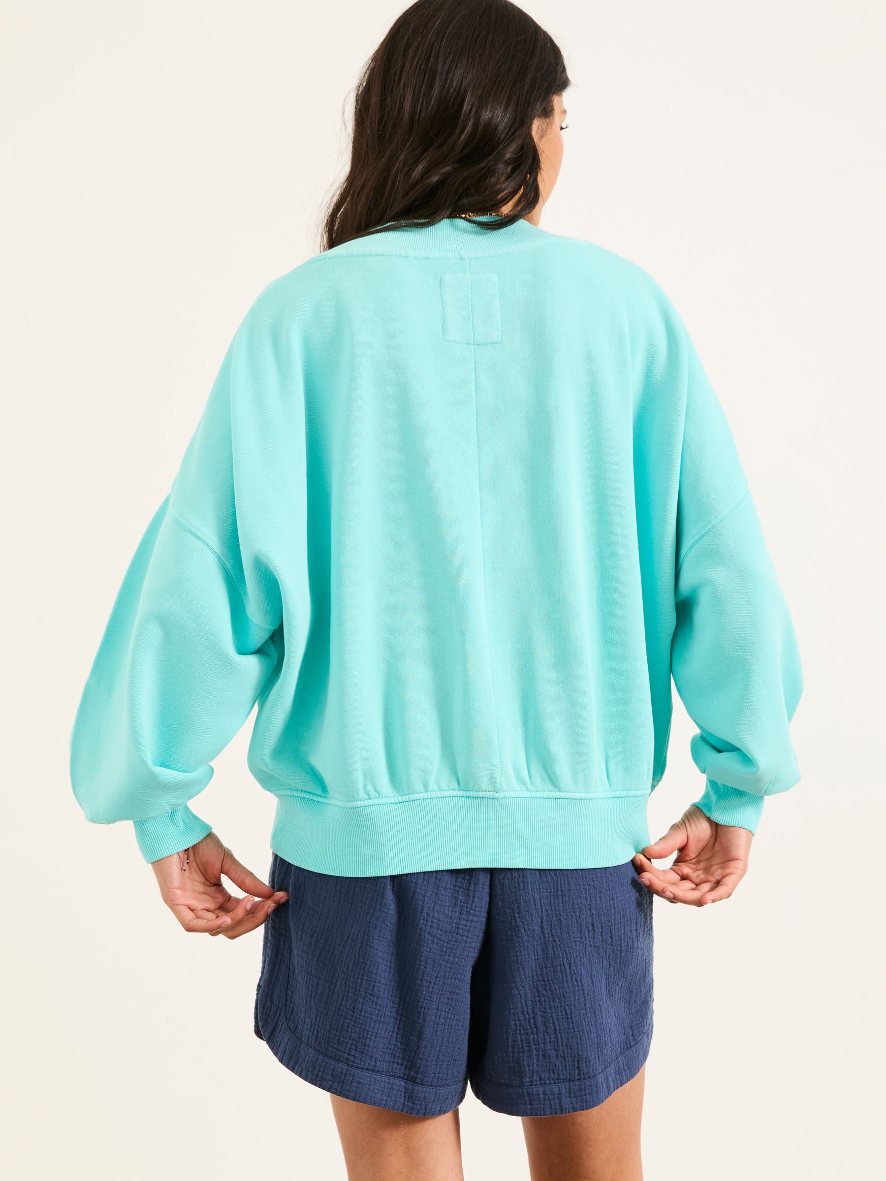 Lara Blue Crew Sweatshirt