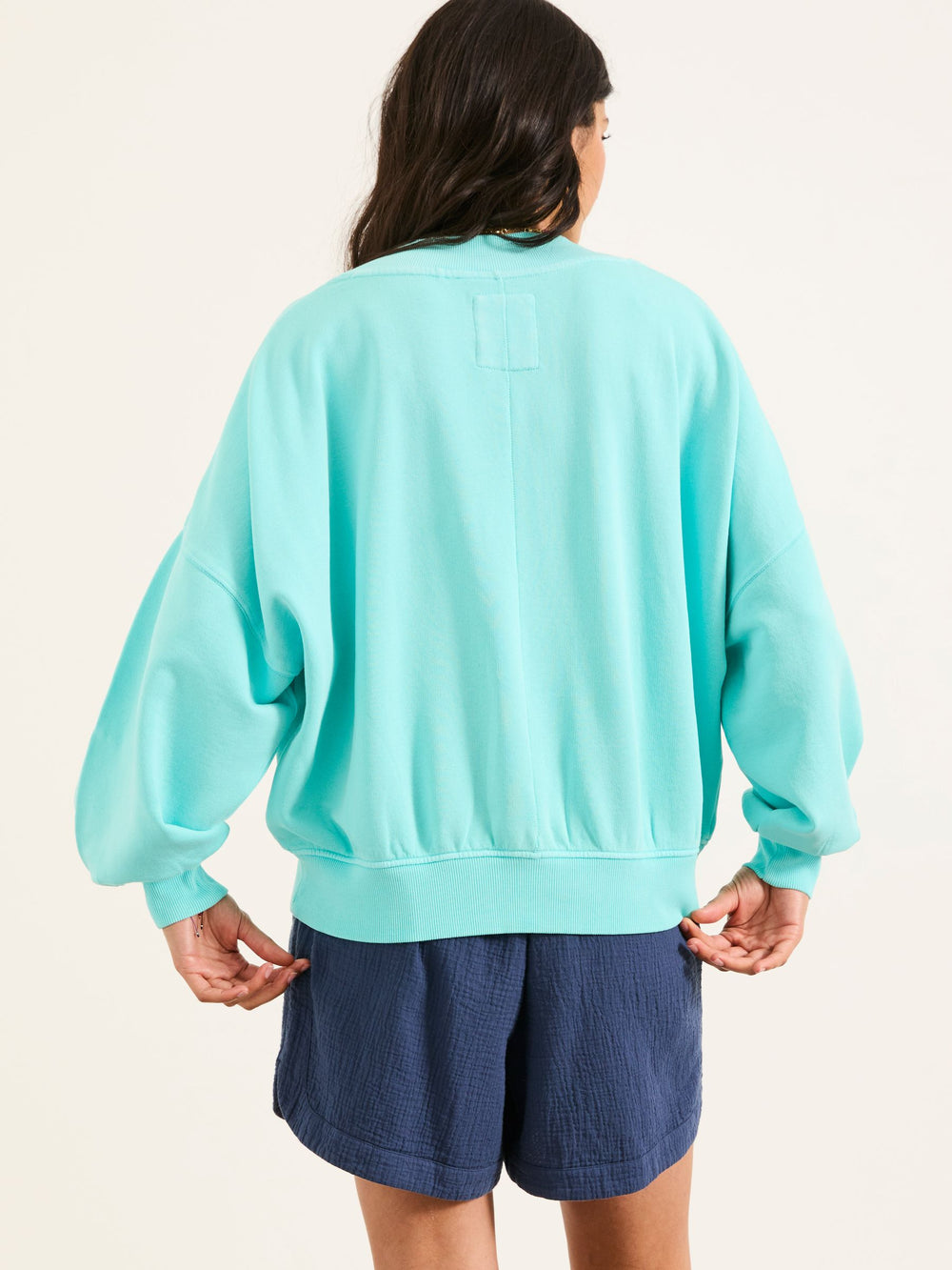 Lara Blue Crew Sweatshirt