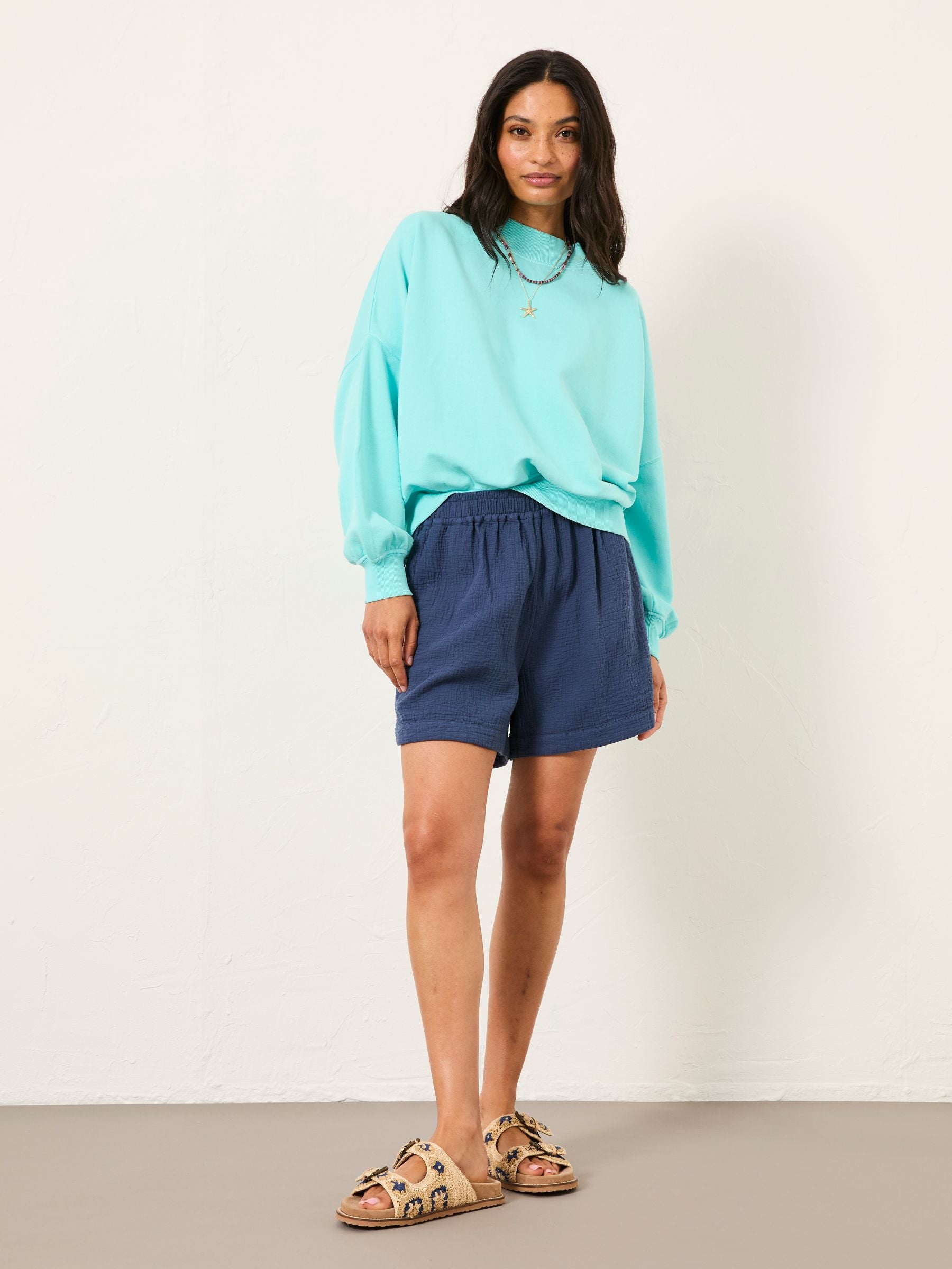 Dani Blue Doubles 100% Cotton Shorts