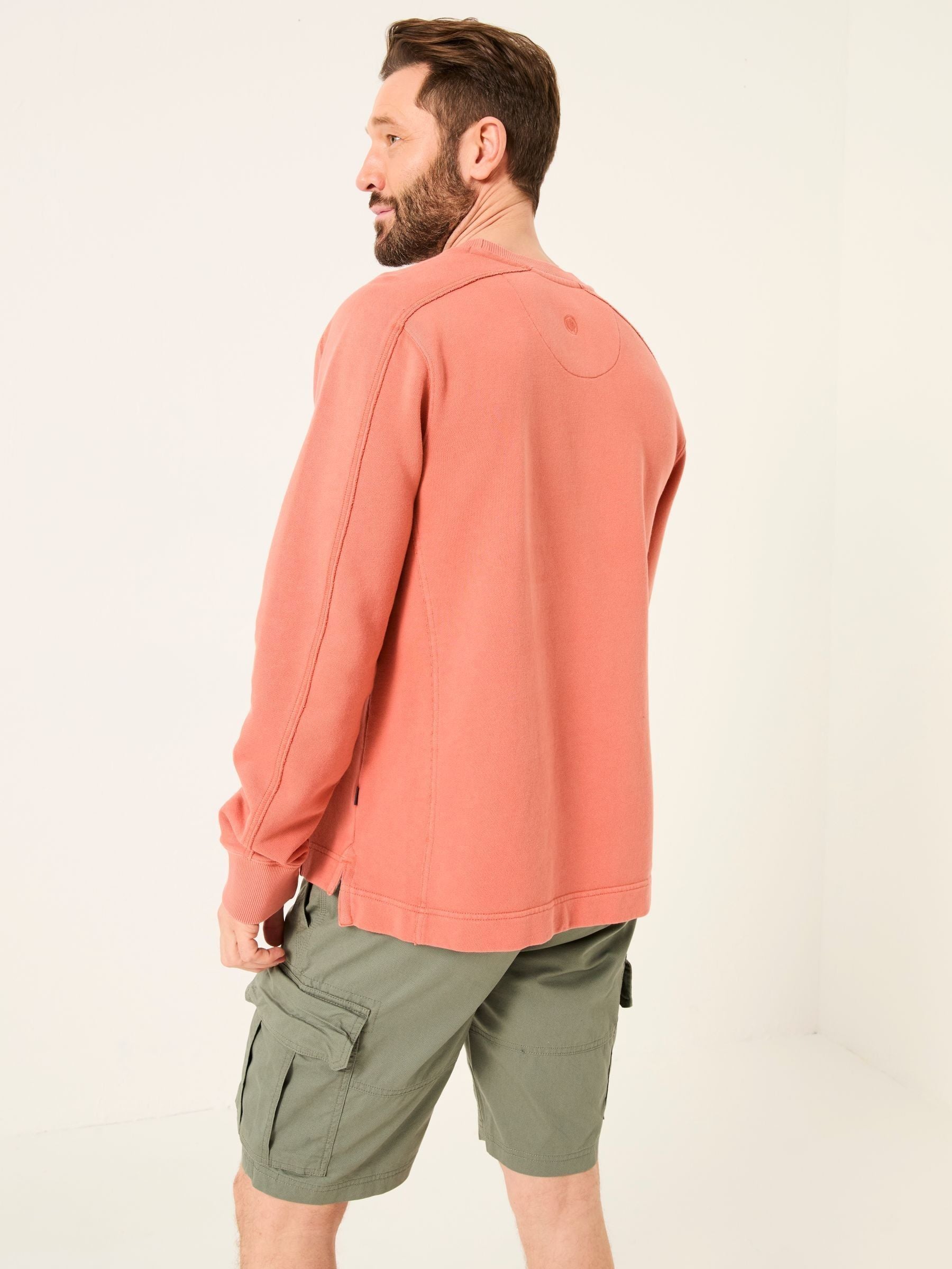 Otterton Orange Crew Neck Sweatshirt