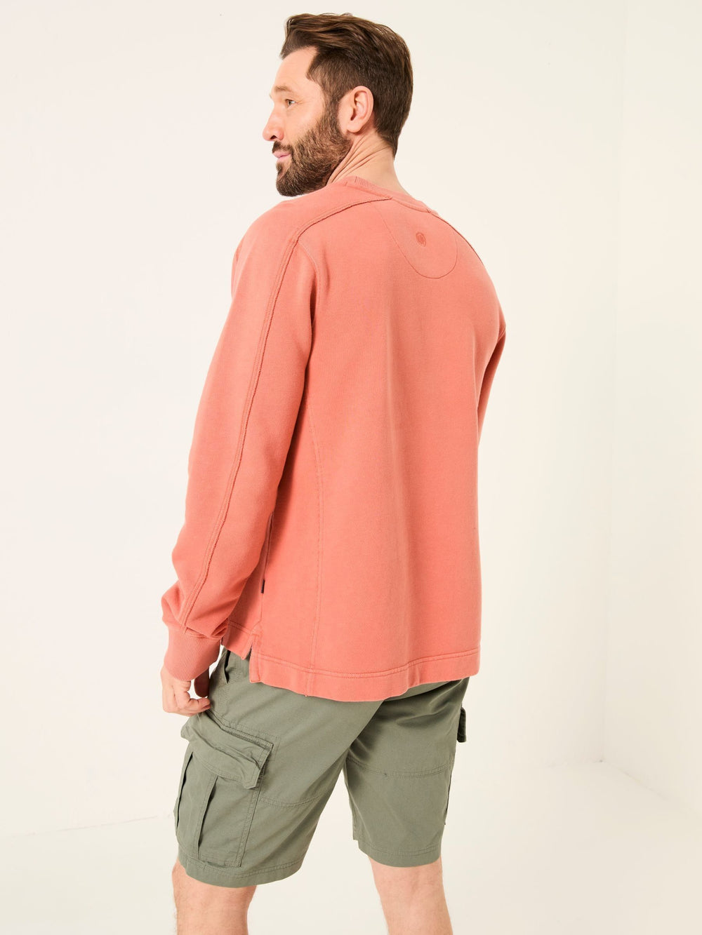 Otterton Orange Crew Neck Sweatshirt