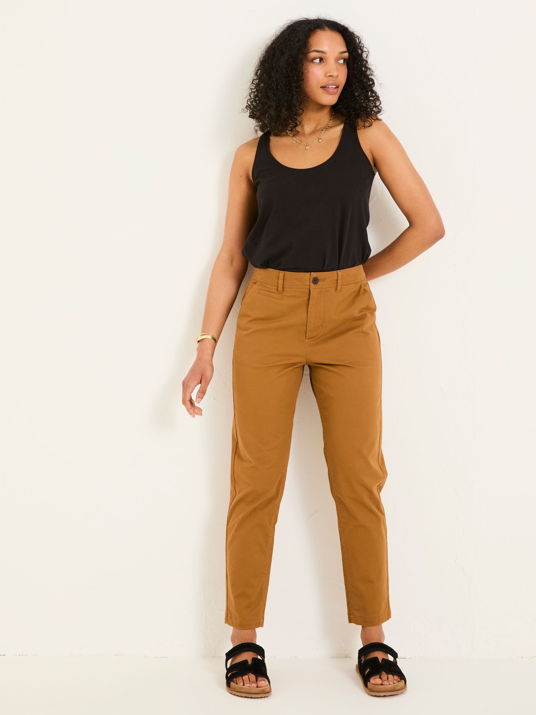 Rye Tan Brown Chino Trousers