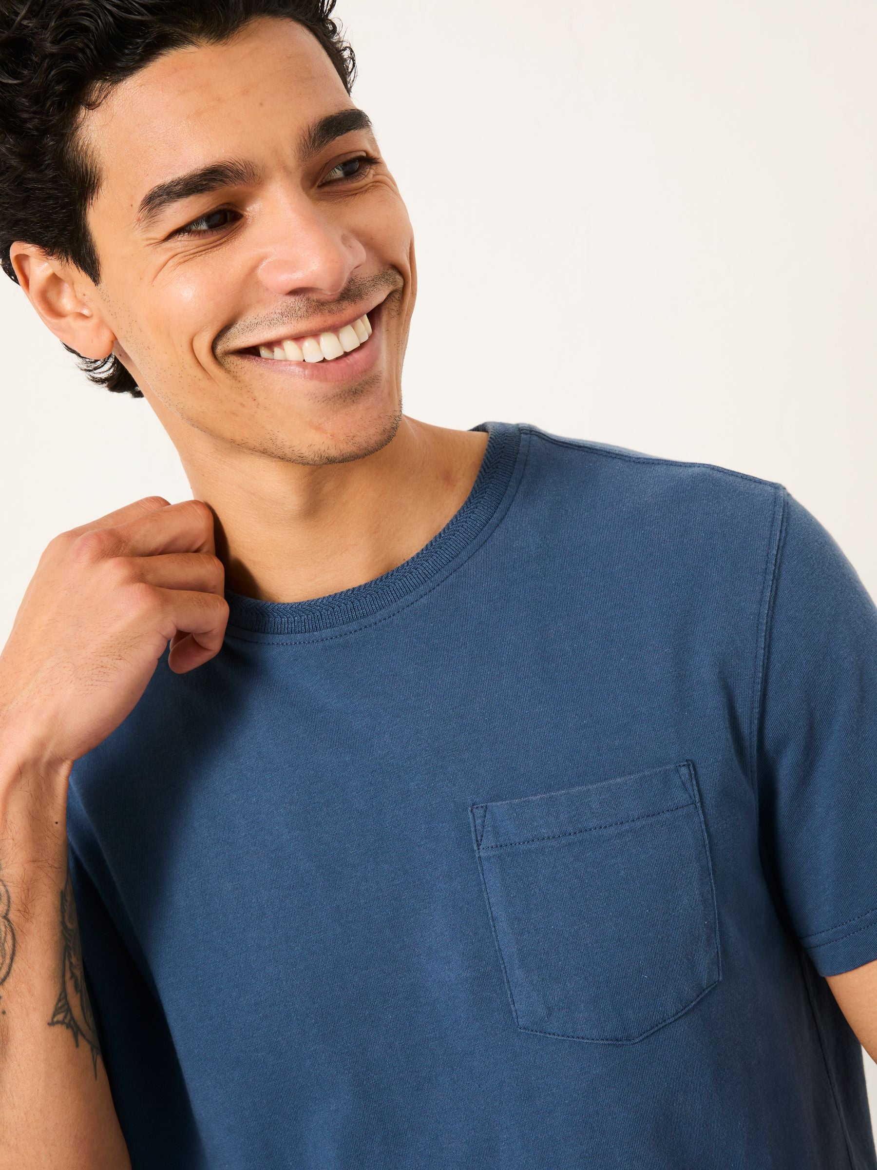 Cove French Navy Pocket Tshirt