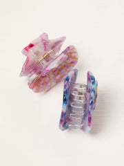 Multi Shell Hair Clips 2 Pack
