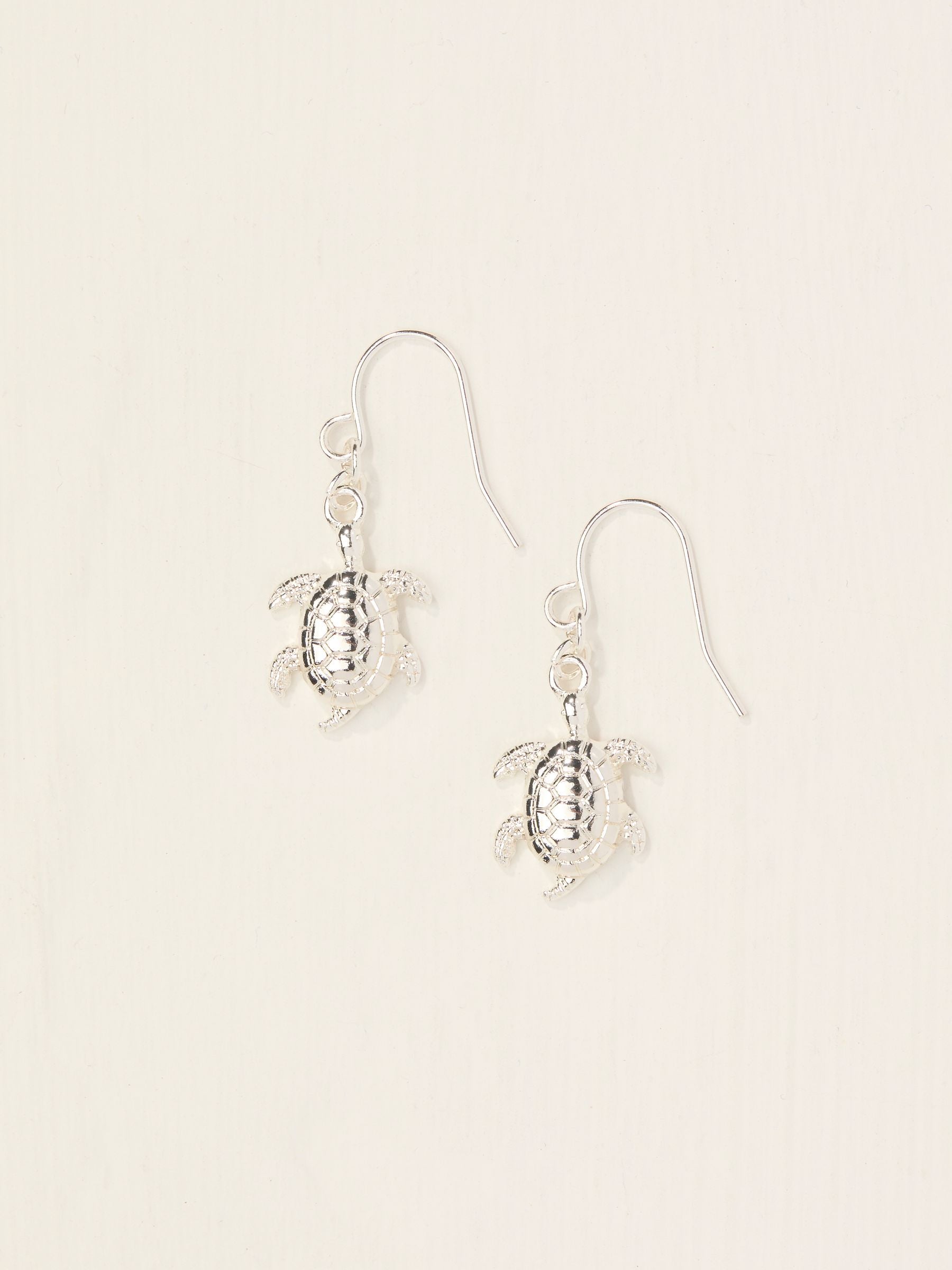 Gold Tone Turtle Drop Earrings