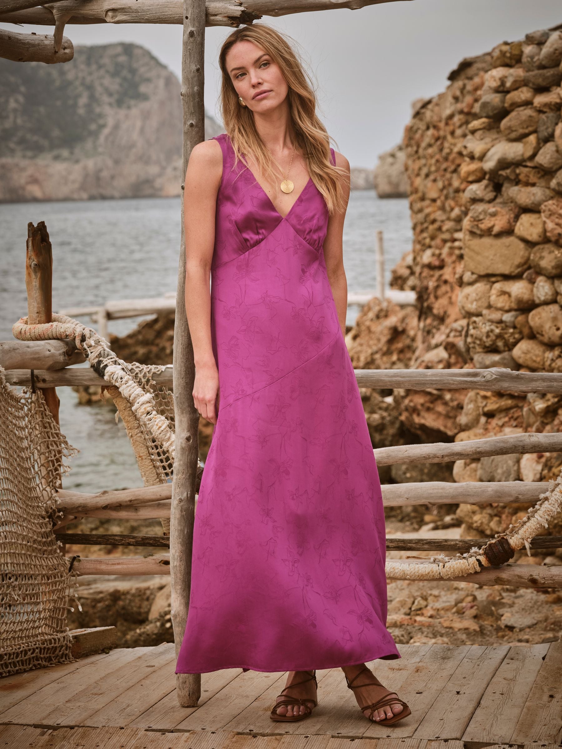 Josephine Purple Slip Dress