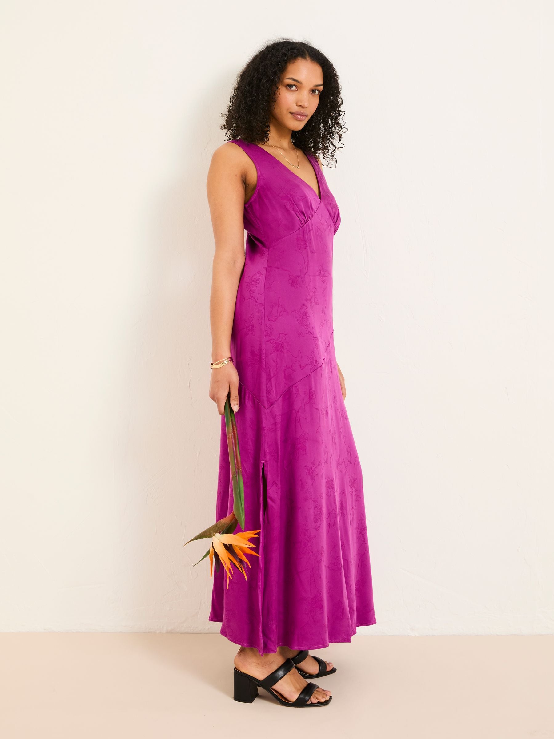Josephine Purple Slip Dress