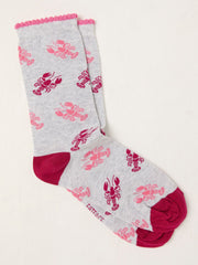 Grey Lobster Sock