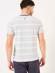 Oakdale White Striped T-shirt