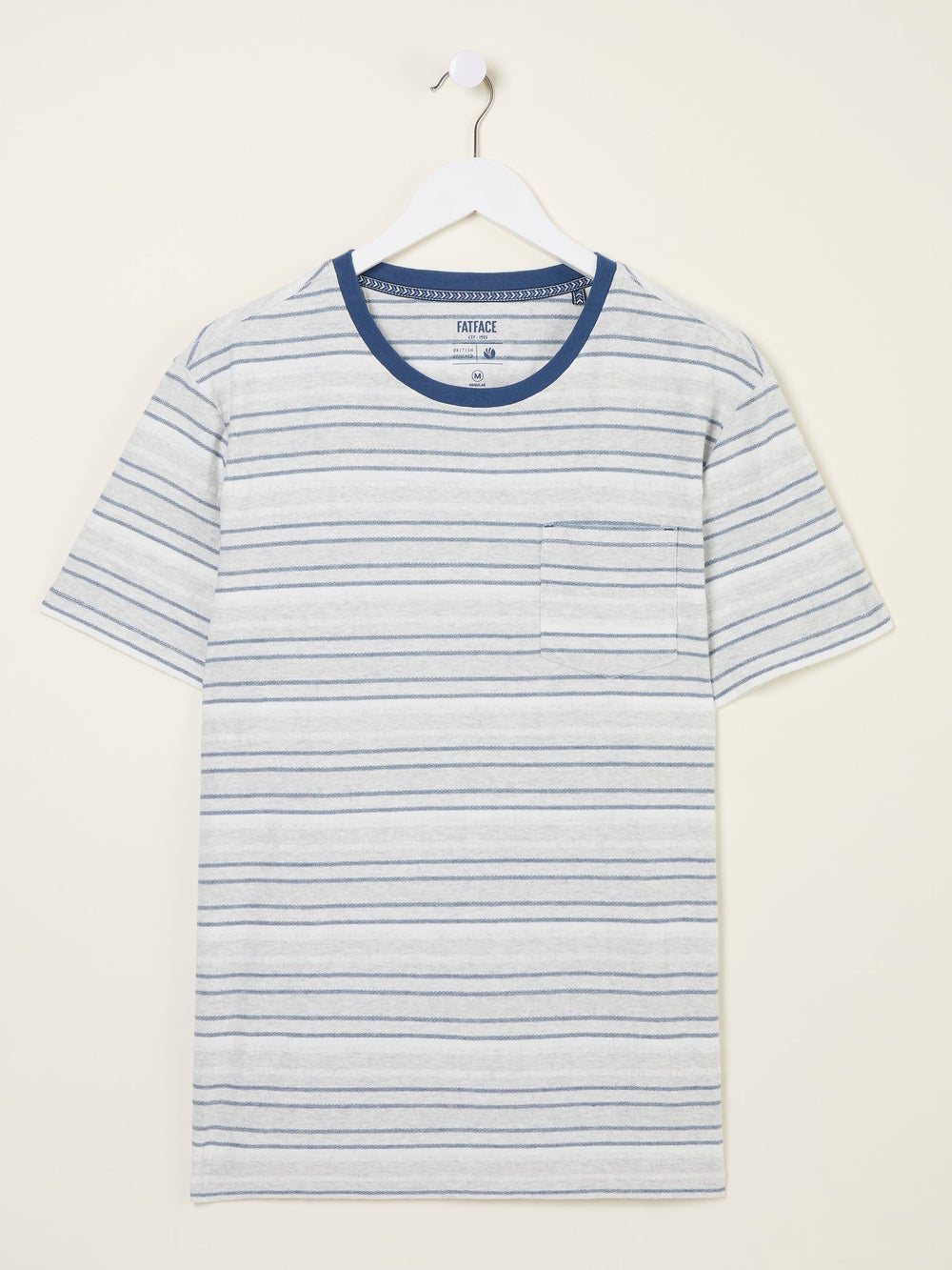 Oakdale White Striped T-shirt