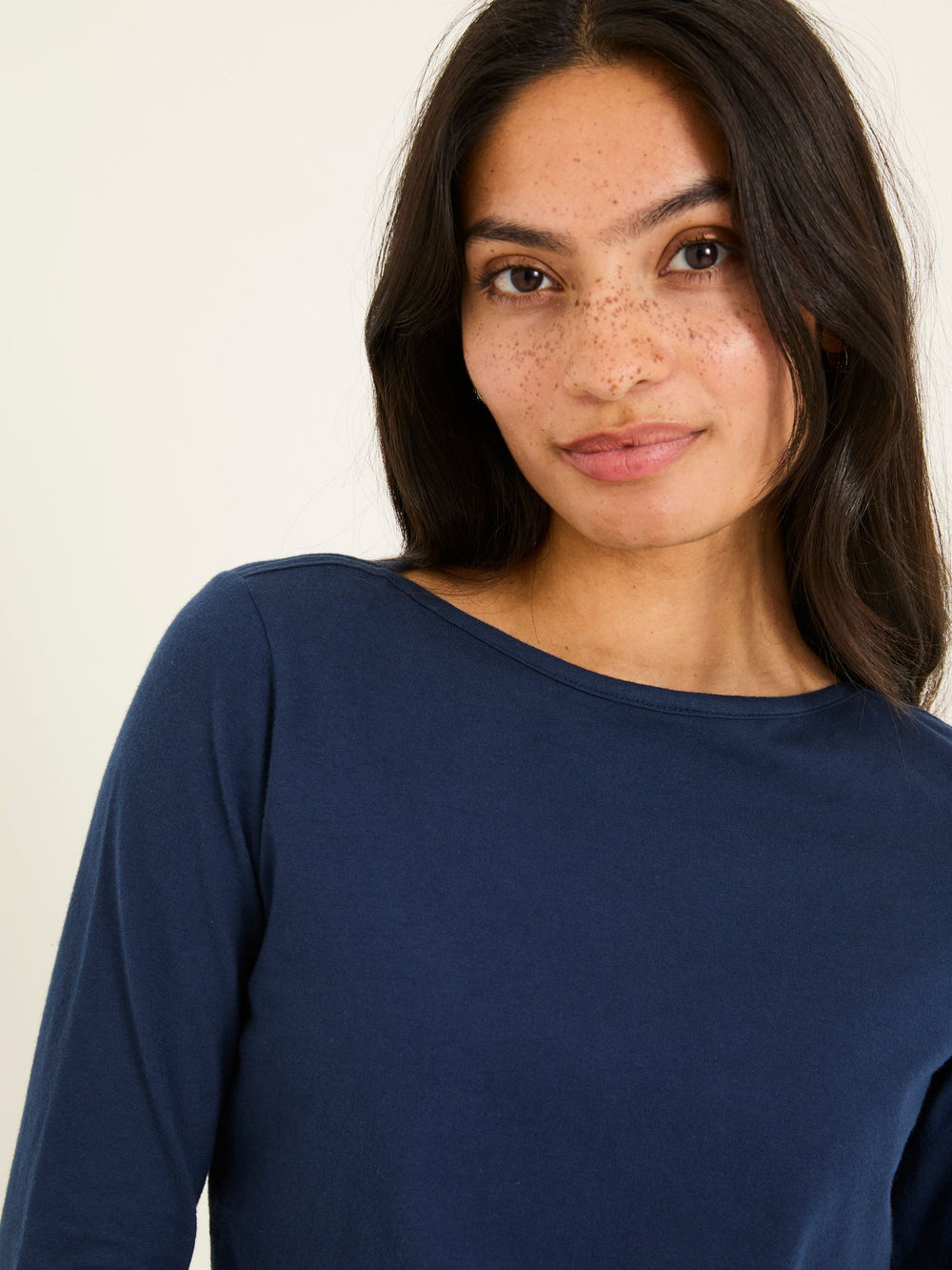 Bree Navy Long Sleeve T-Shirt