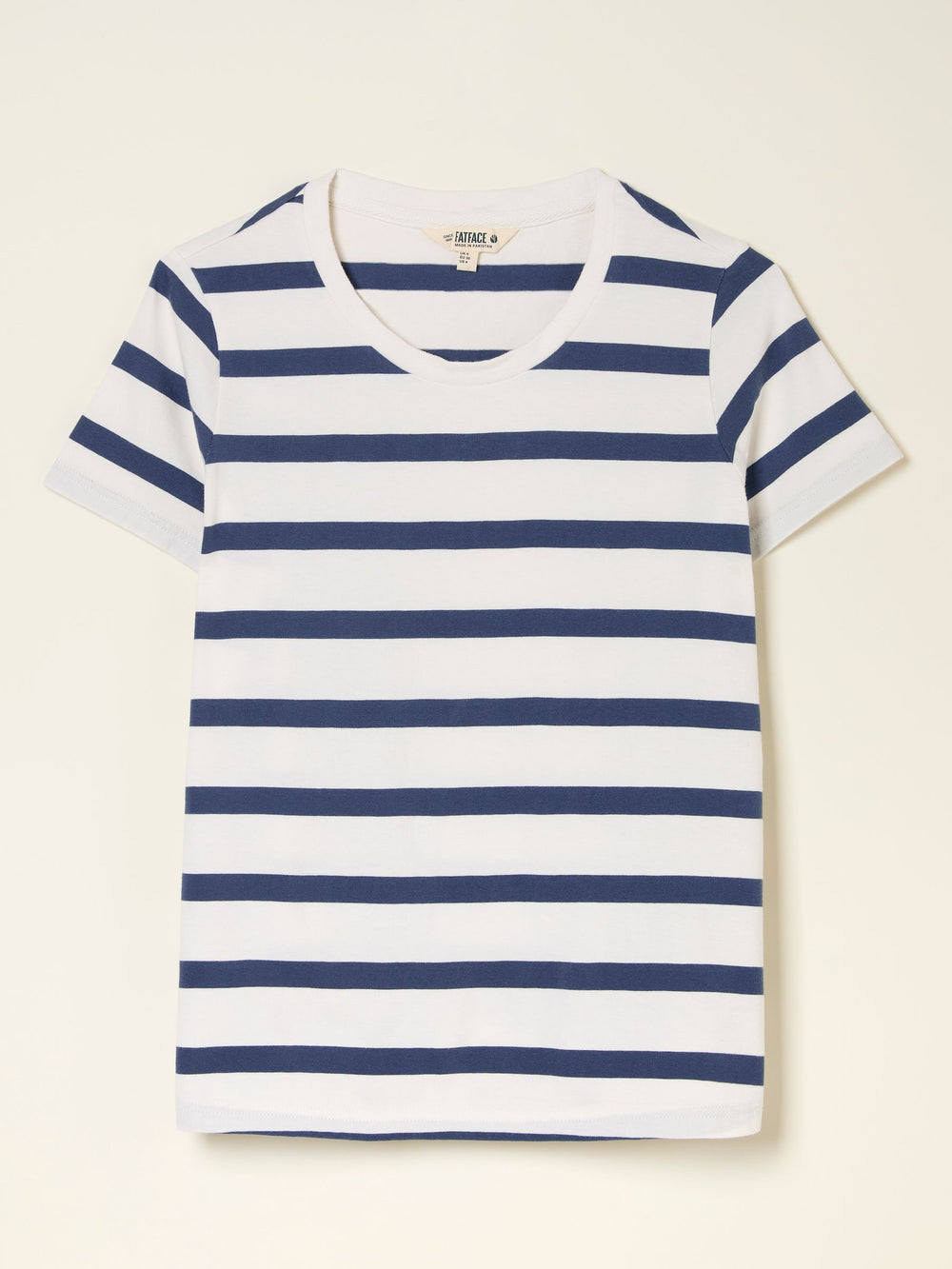 Natalie Ivory Short Sleeve Stripe T Shirt
