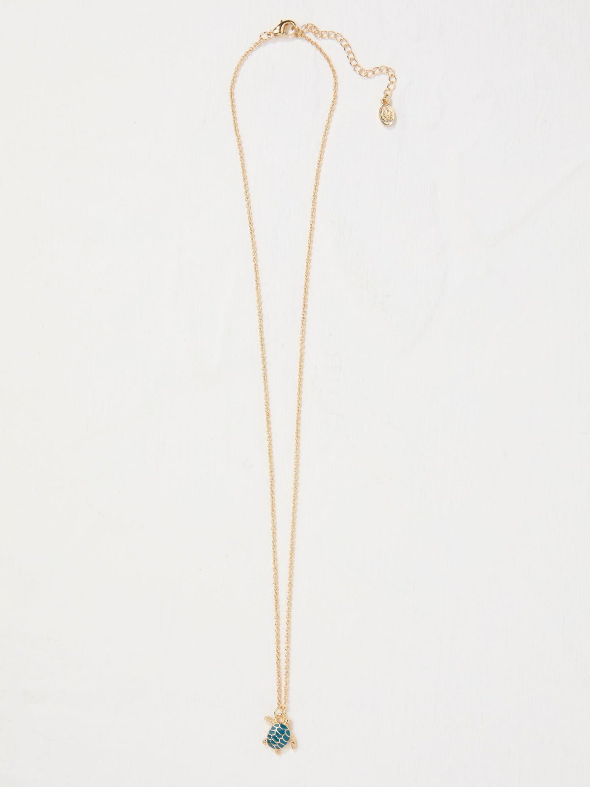 Gold Tone Turtle Necklace