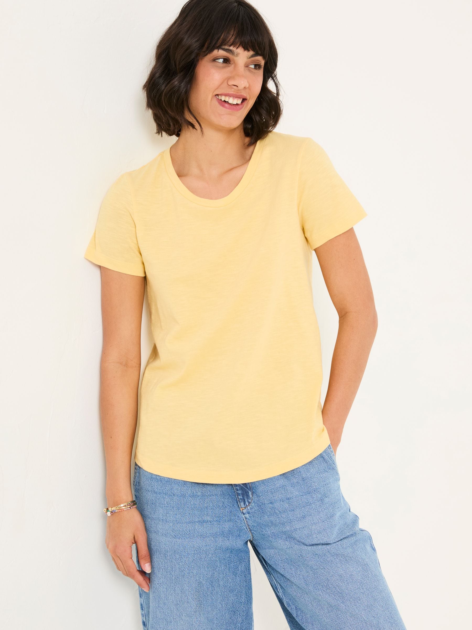 Natalie Red/Yellow 2 Pack Plain T Shirt