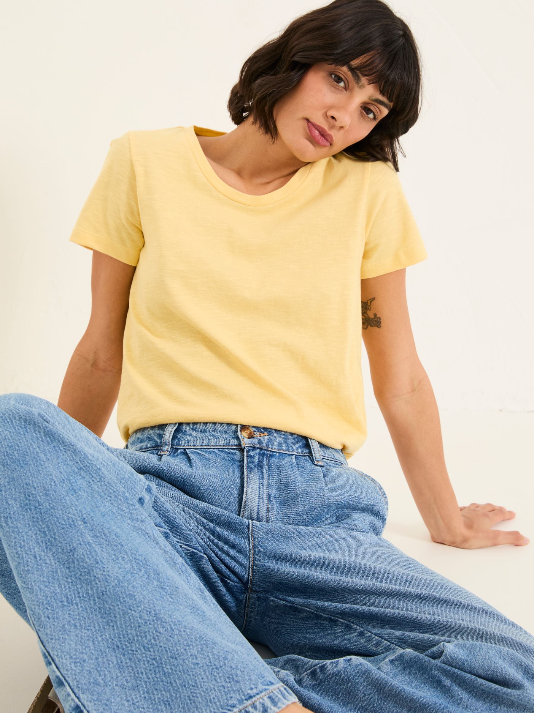 Natalie Red/Yellow 2 Pack Plain T Shirt