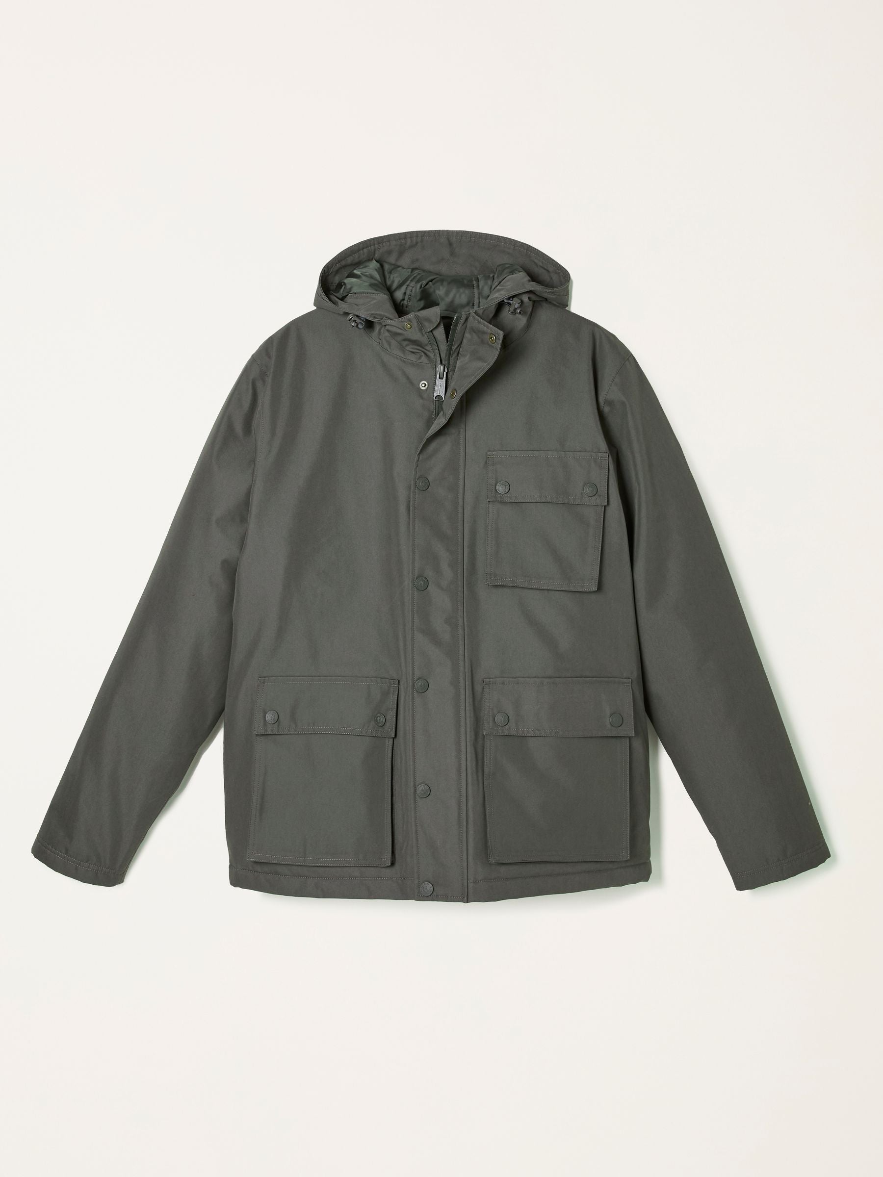 Saltby Khaki Green Waterproof Hooded Parka