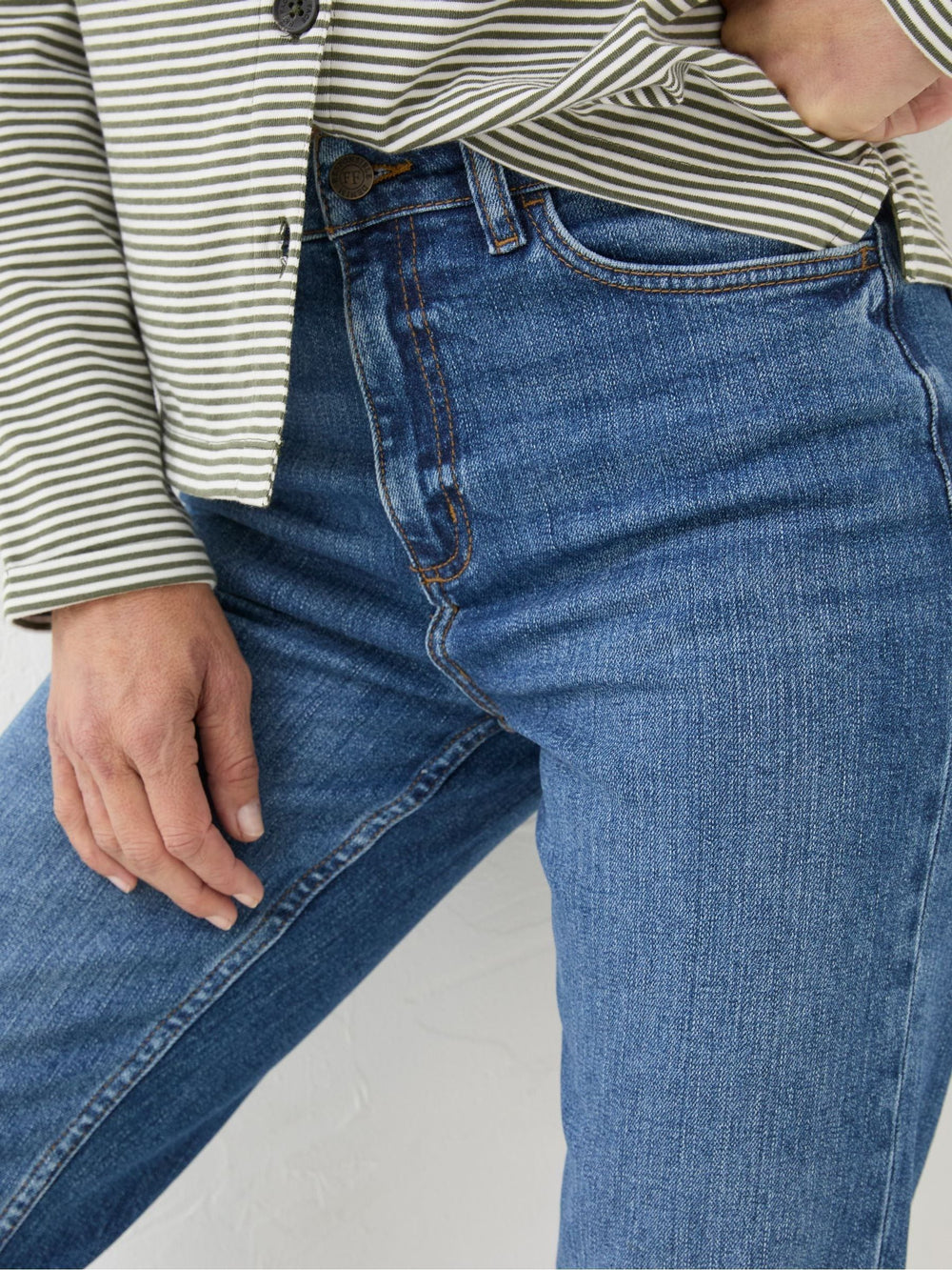 Carmel Blue Denim Comfort Straight Jeans