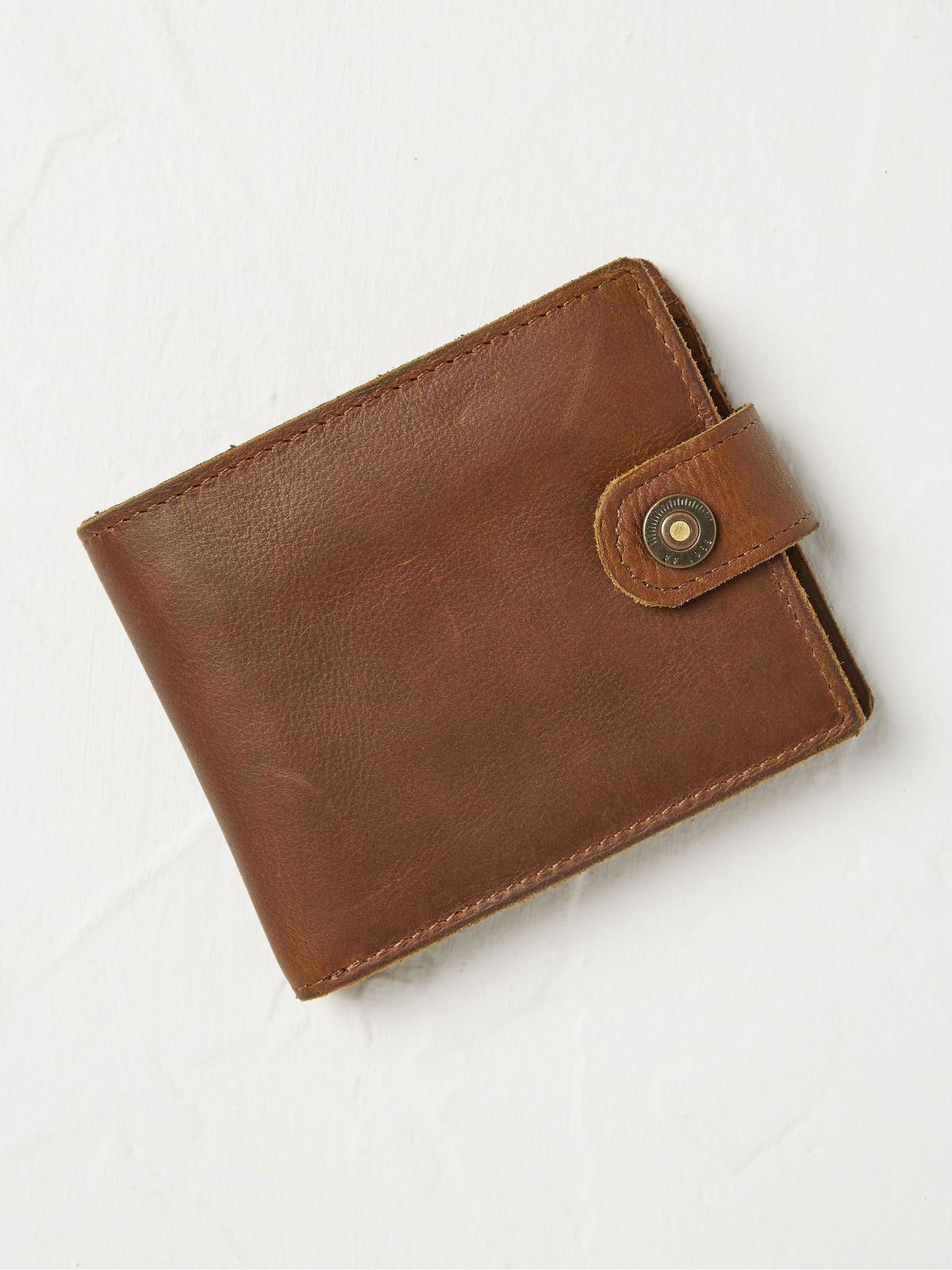 Tan Brown Multi Compartment Leather Wallet