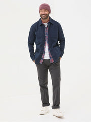 Navy Blue Canvas Worker Jacket