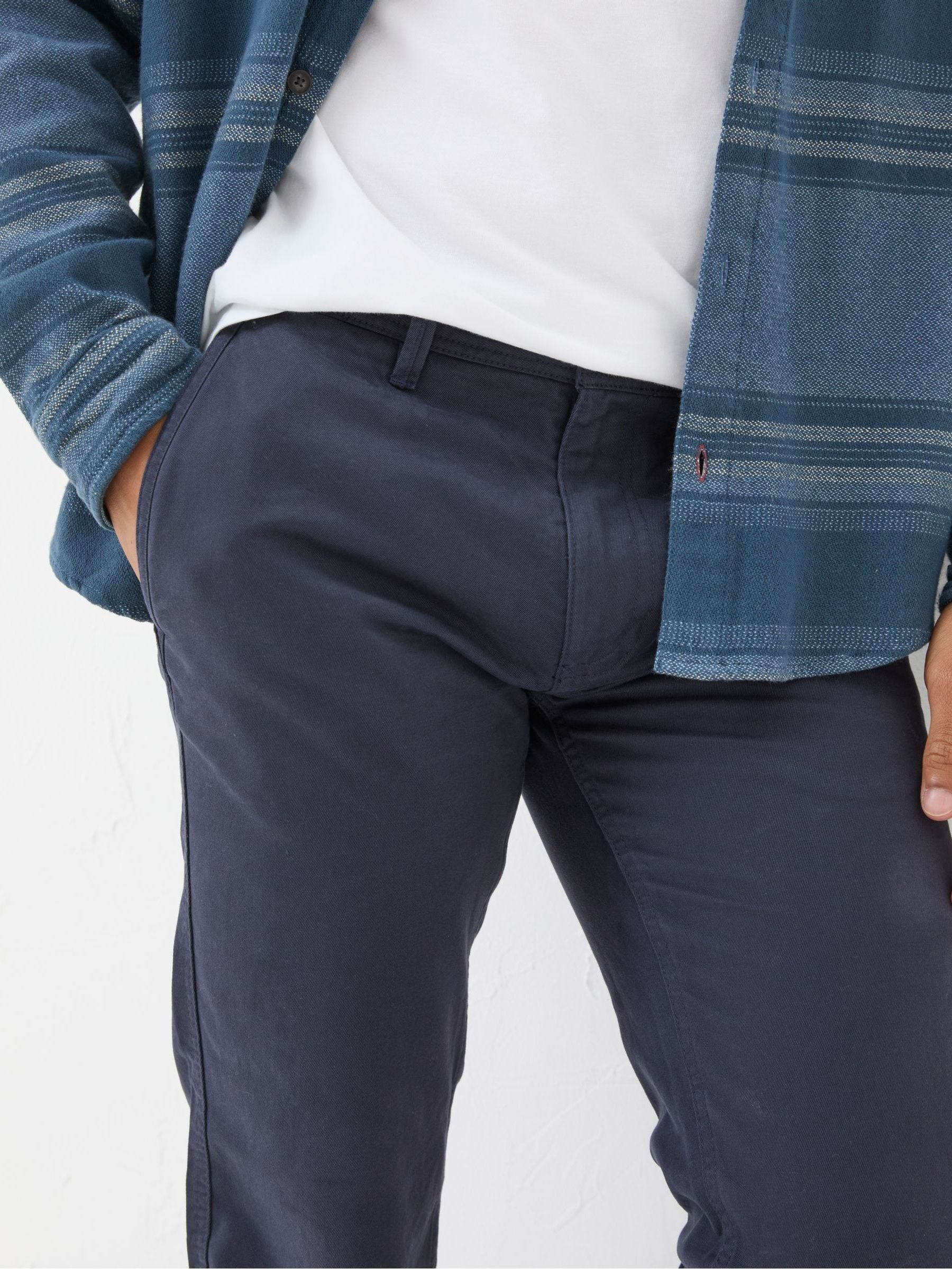 Navy Blue Modern Coastal Chinos