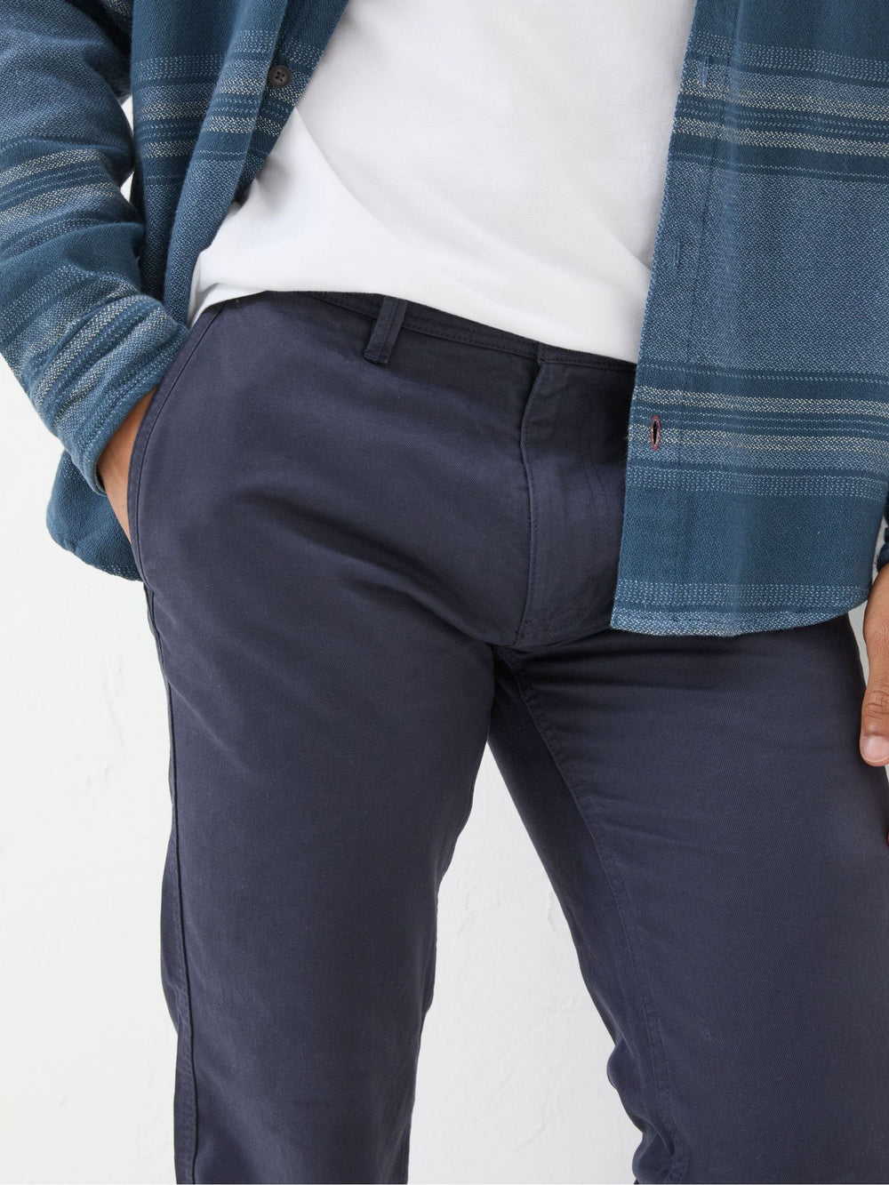 Navy Blue Modern Coastal Chinos