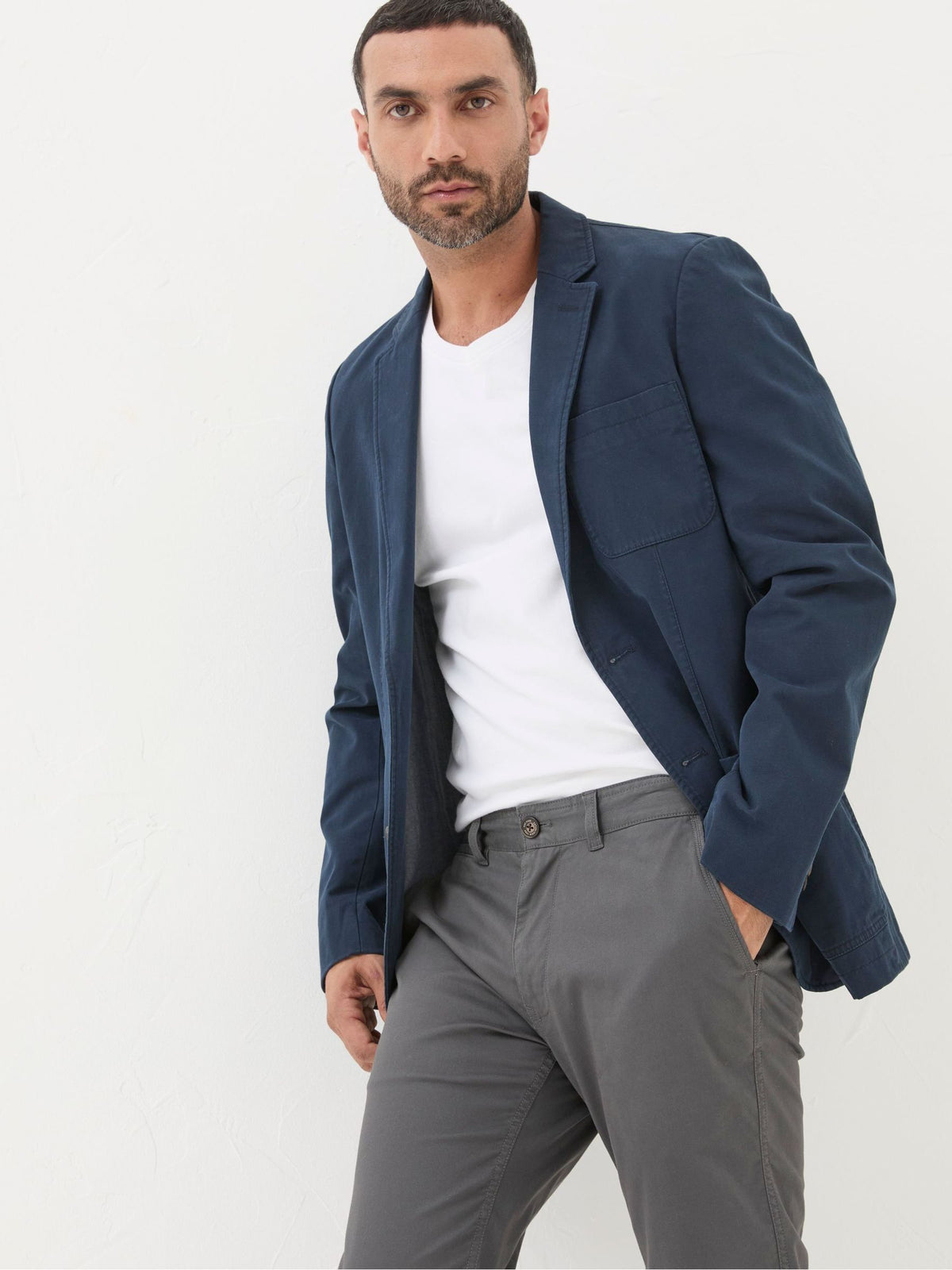 Chilworth Blue 100% Cotton Blazer